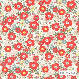 日本製100%純棉布料（紅花）
